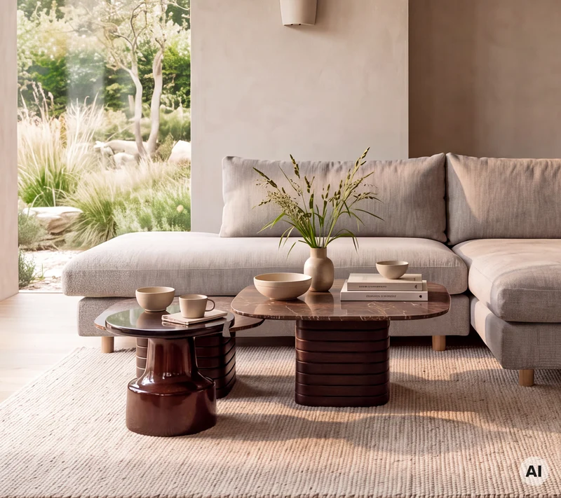 Bloom 2-seater sofa with chaise longue left, open-end and teak legs