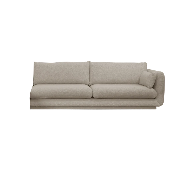 Bloom 3-seater sofa module, left with plinth