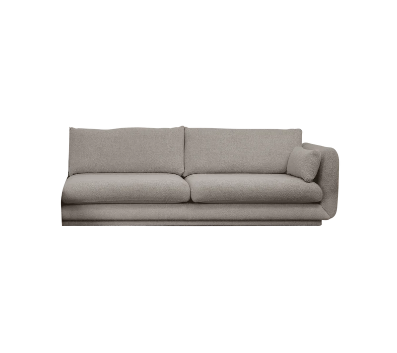 Bloom 3-seater sofa module, left with plinth