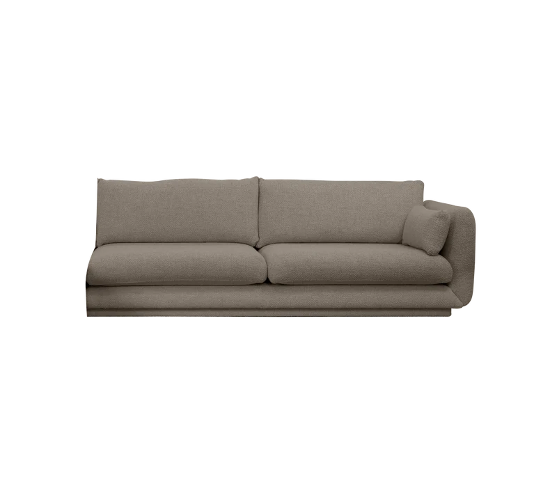 Bloom 3-seater sofa module, left with plinth