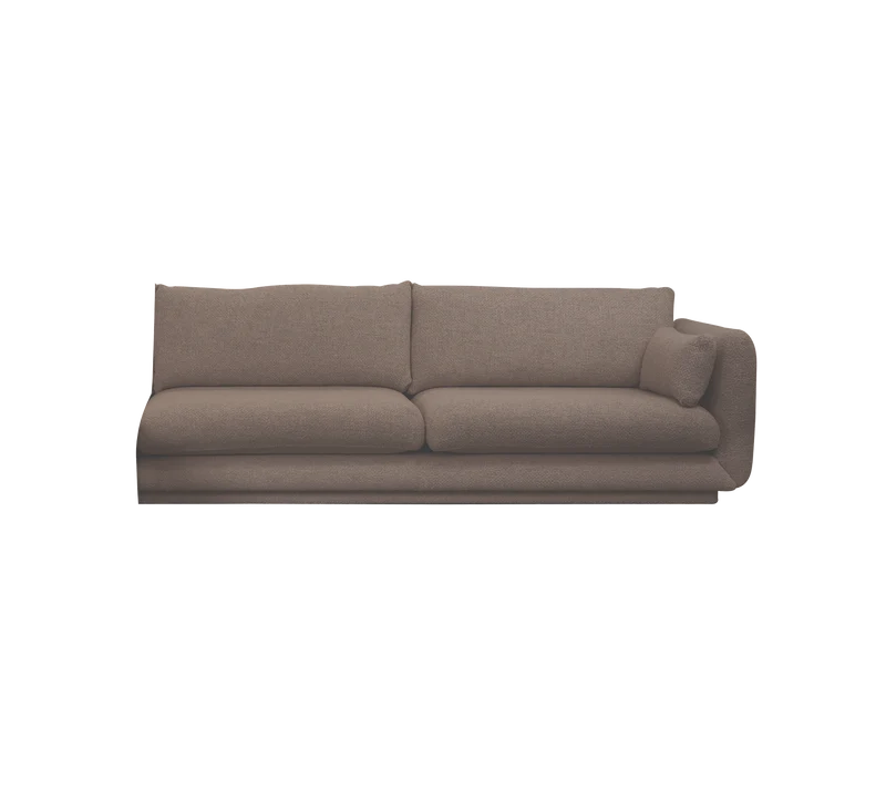 Bloom 3-seater sofa module, left with plinth