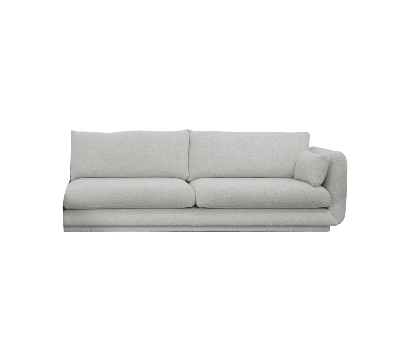 Bloom 3-seater sofa module, left with plinth