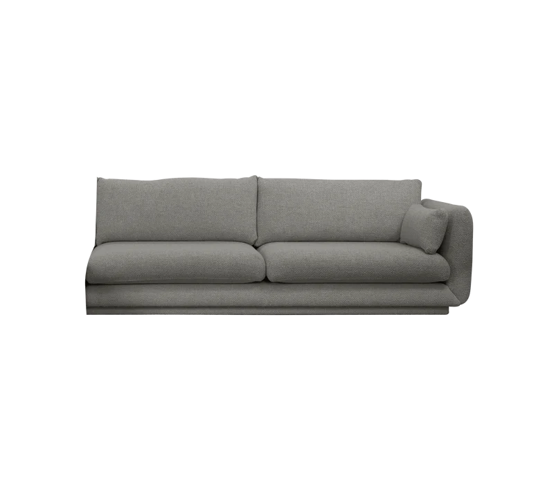 Bloom 3-seater sofa module, left with plinth