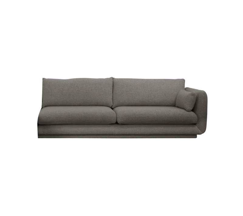 Bloom 3-seater sofa module, left with plinth