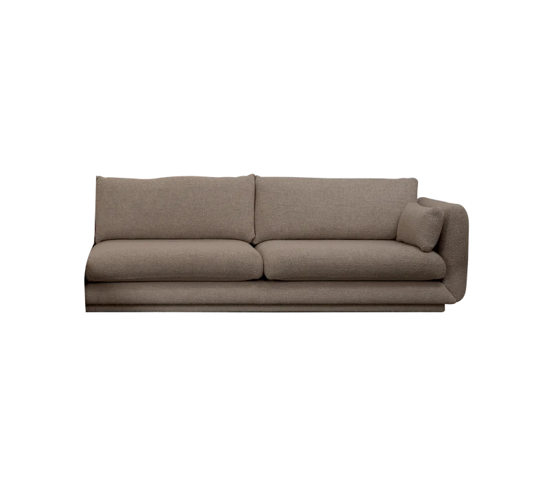Bloom 3-seater sofa module, left with plinth