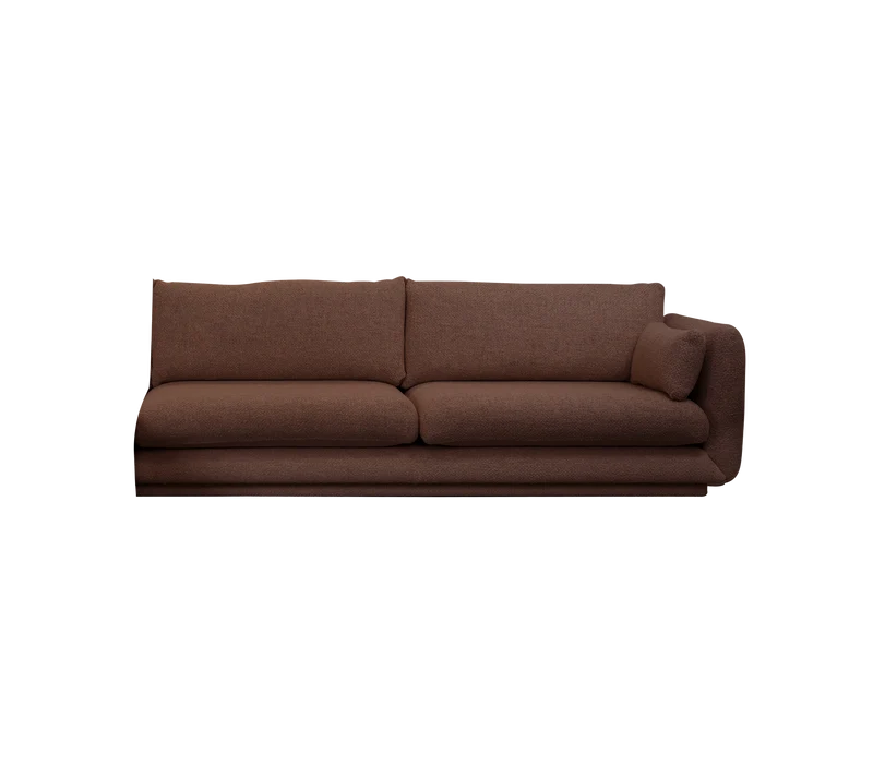Bloom 3-seater sofa module, left with plinth