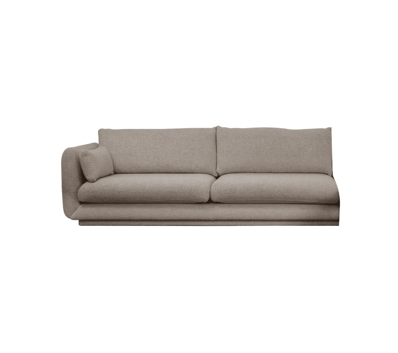 Bloom 3-seater sofa module, right with plinth