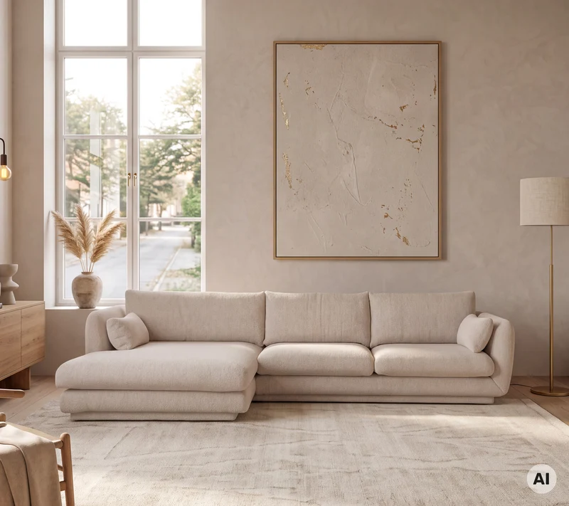 Bloom 2-seater sofa module, left with plinth
