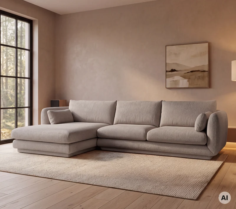 Bloom 2-seater sofa module, left with plinth