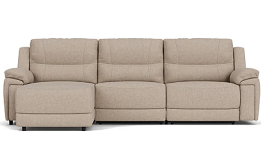 3.5 Seater Chaise with End Electric Recliner