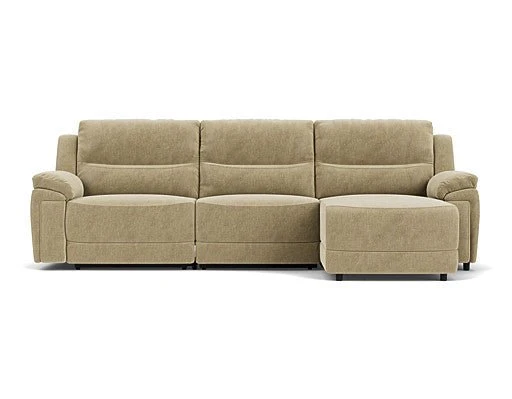 3.5 Seater Chaise with End Electric Recliner