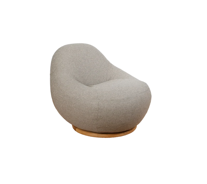 Gem lounge chair w/teak swivel