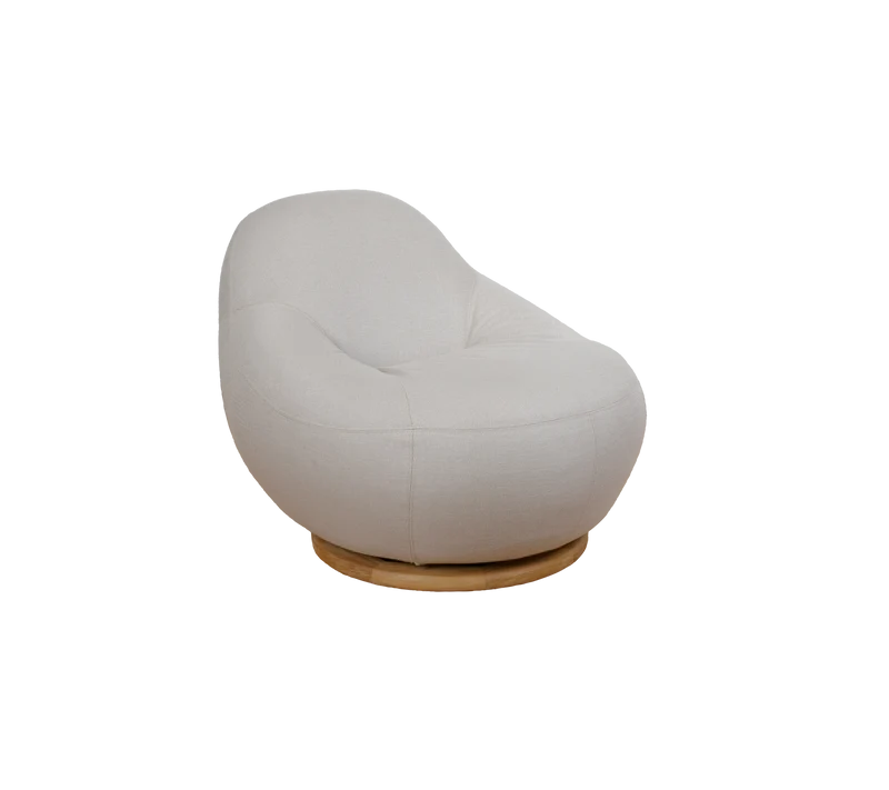 Gem lounge chair w/teak swivel