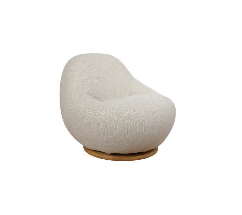 Gem lounge chair w/teak swivel