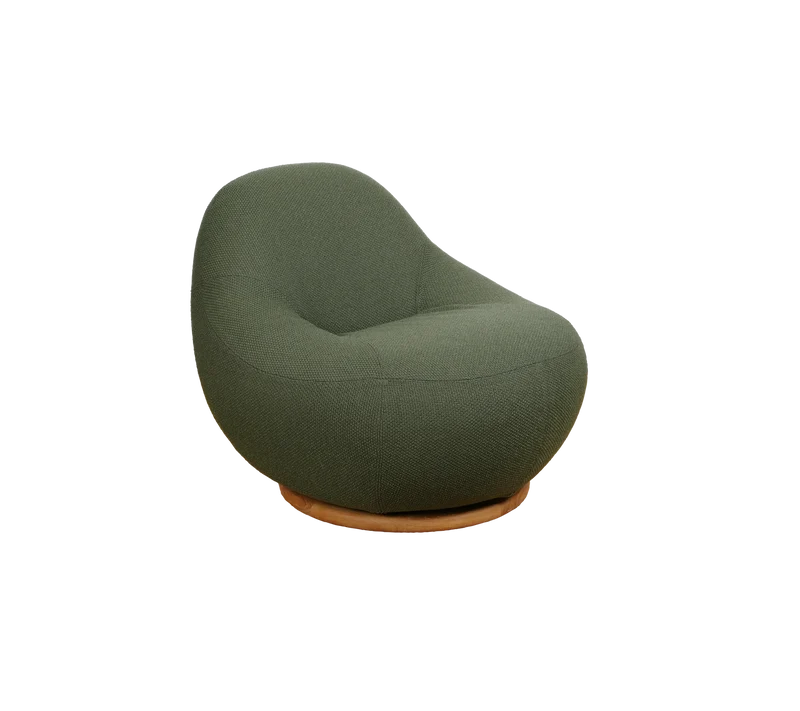 Gem lounge chair w/teak swivel