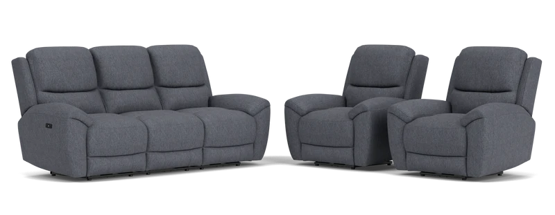 3 Seater with End Electric Recliners + 2 Electric Recliners