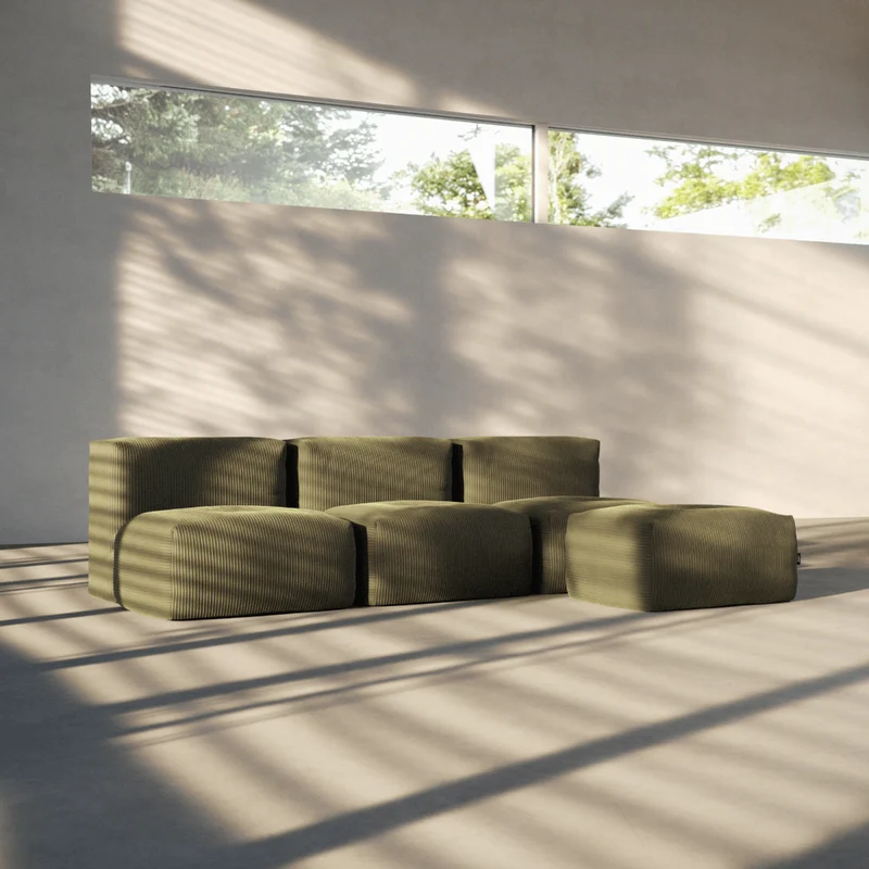 Soft Sofa Indoor - 3 Seater Open