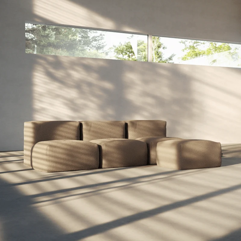 Soft Sofa Indoor - 3 Seater Open