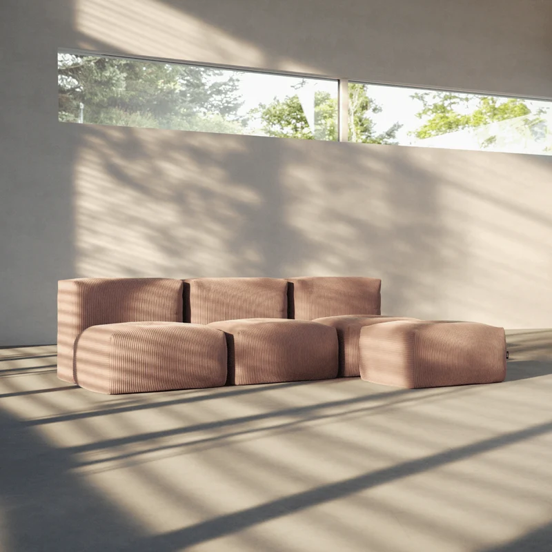 Soft Sofa Indoor - 3 Seater Open