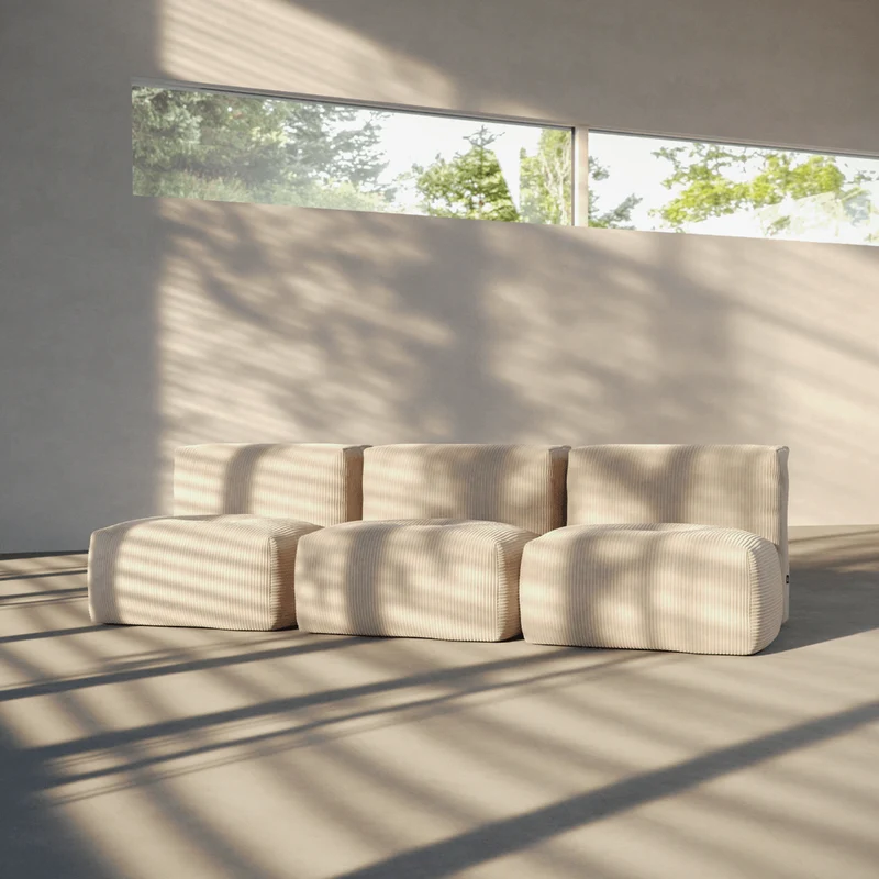 Soft Sofa Indoor - 3 Seater Open