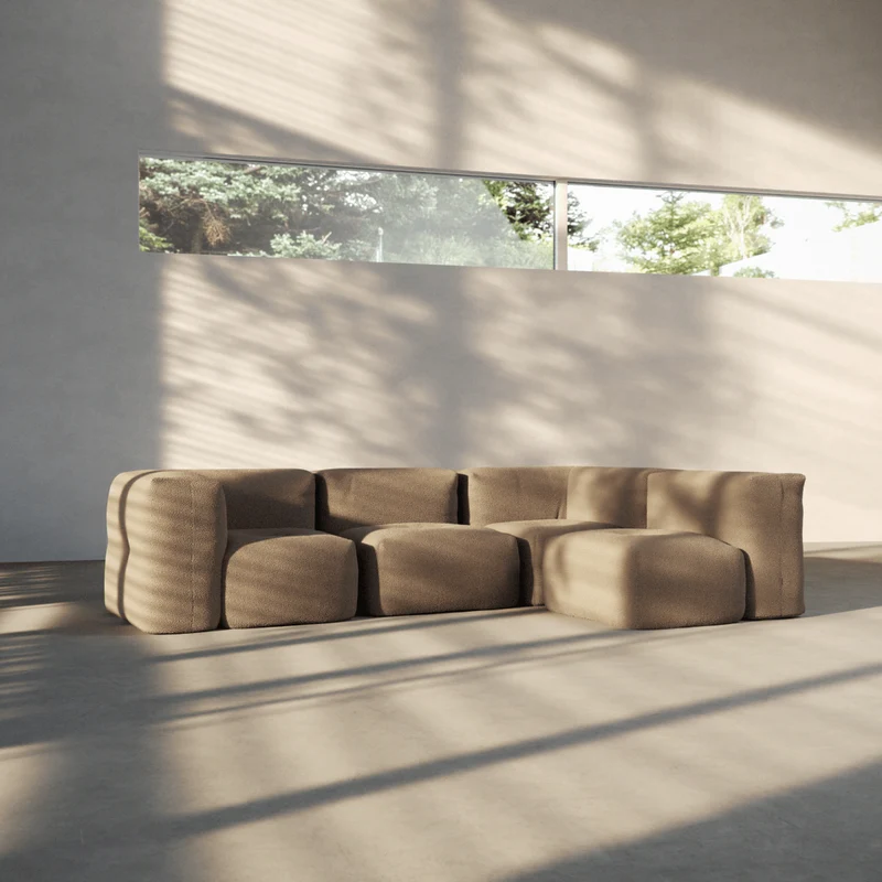 Soft Sofa Indoor - 4 Seater Corner Sofa