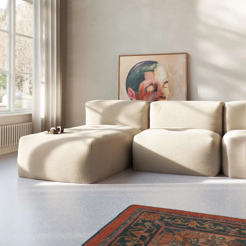 Soft Sofa Indoor - 3 Seater w/ Lounger