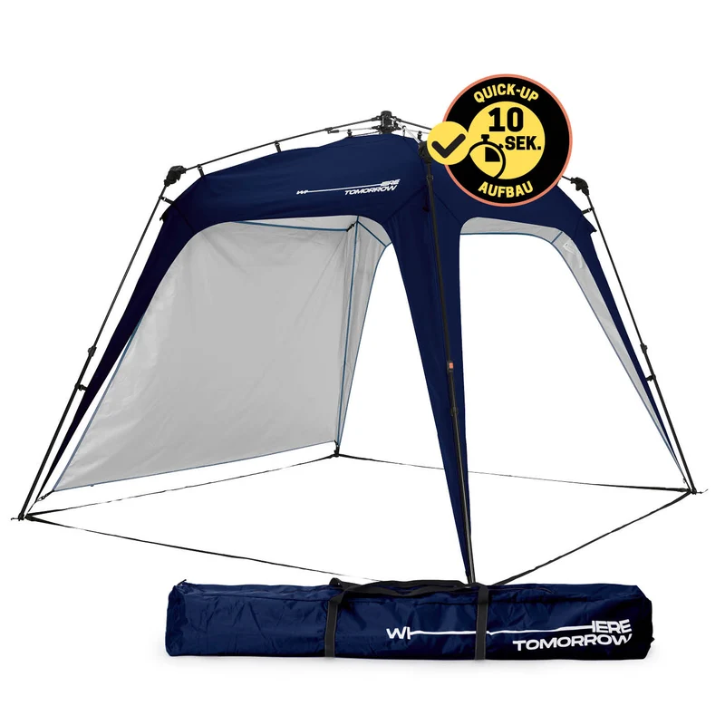 Where Tomorrow - Pop up Pavillon - Faltpavillon - 10 Sek. Quick-up-Aufbau - Navy