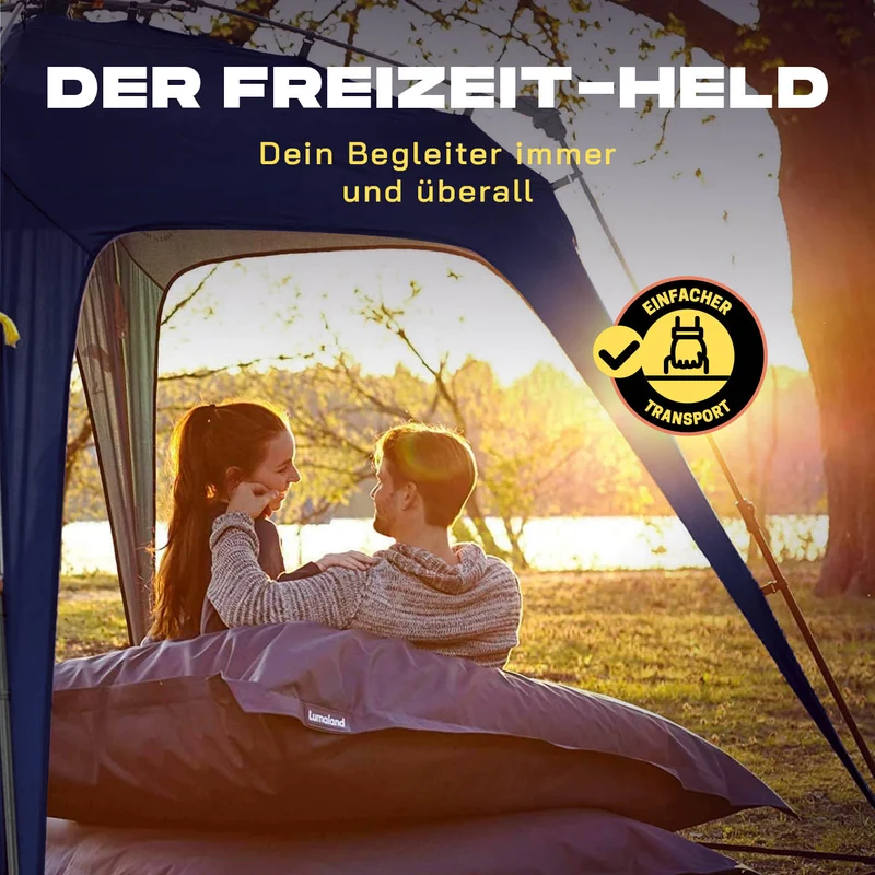 Where Tomorrow - Pop up Pavillon - Faltpavillon - 10 Sek. Quick-up-Aufbau - Navy