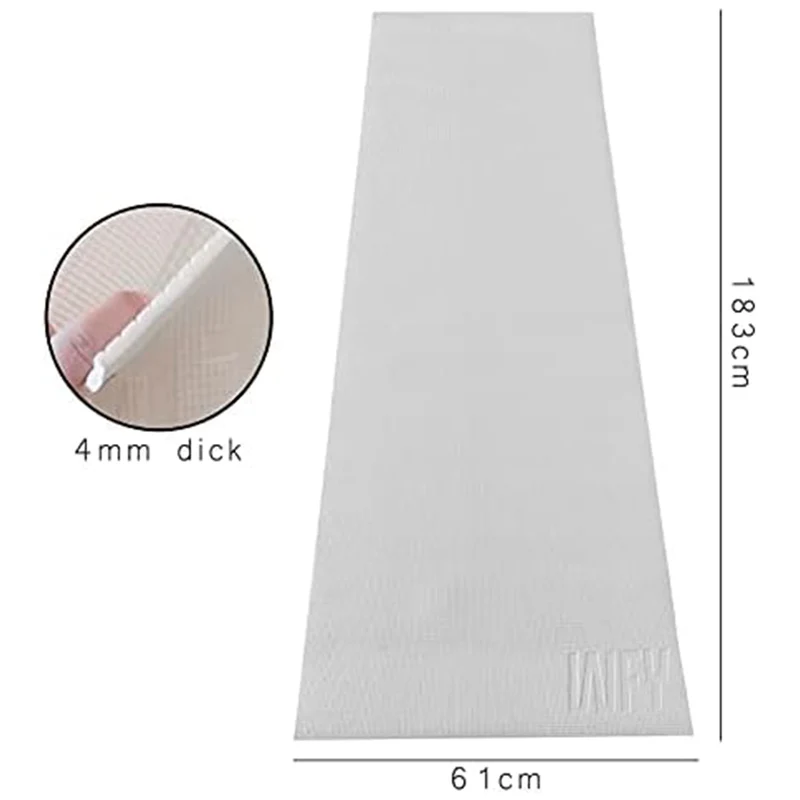 DoYourYoga Yogamatte Kirana - 183 x 61 x 0,4 cm - Weiß