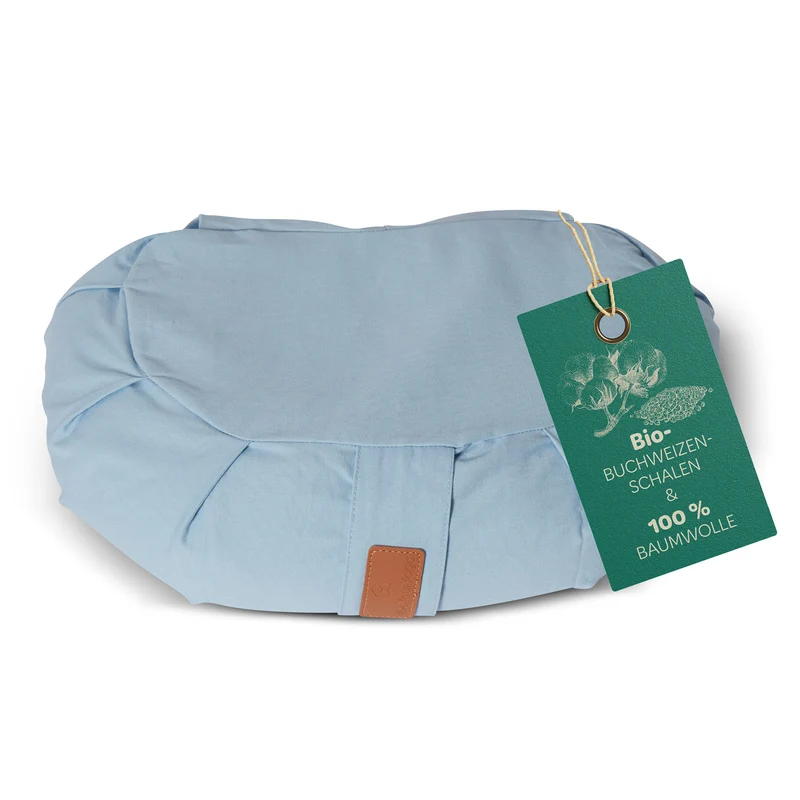 #DoYourYoga Yoga-Kissen Ganesh - gefüllt mit Bio-Buchweizenschalen - Halbmond 45 x 30 x 14 cm - Lavendel