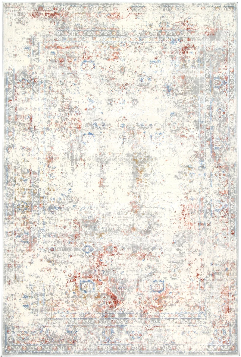 Multi Grey Contemporary Rug