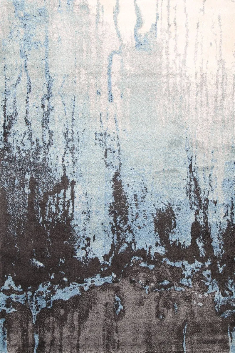 Blue Abstract Rug