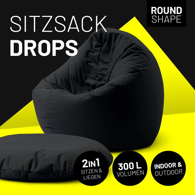Runder Sitzsack 2 in 1