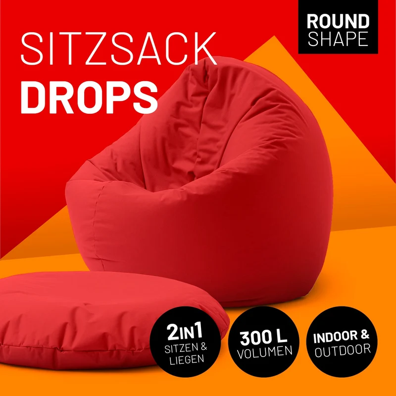 Runder Sitzsack 2 in 1