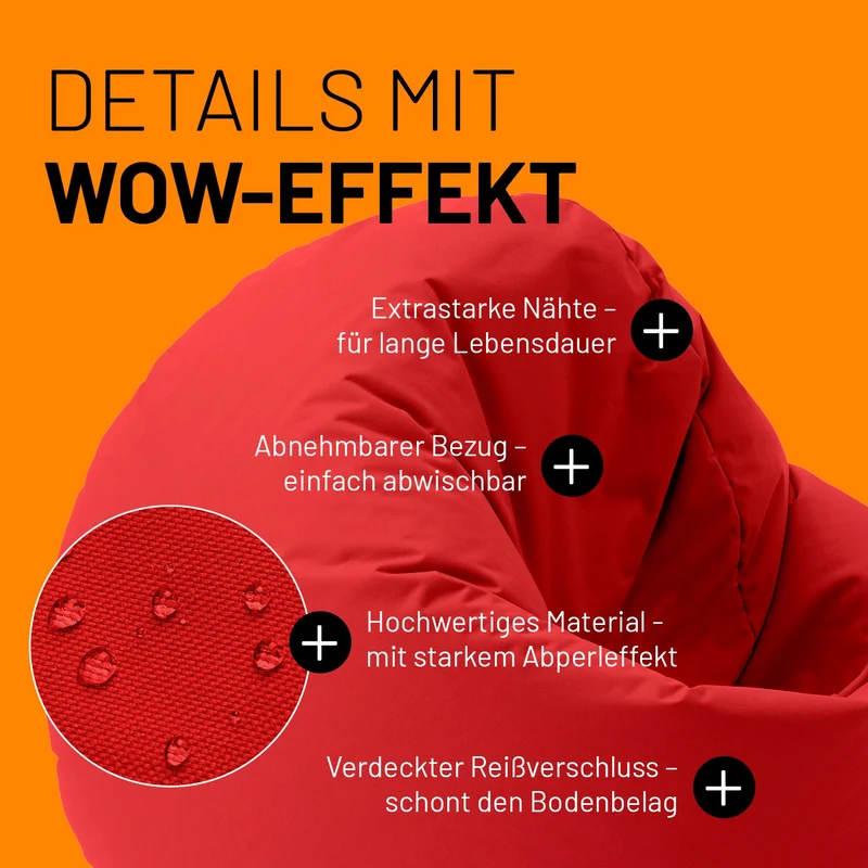 Runder Sitzsack 2 in 1