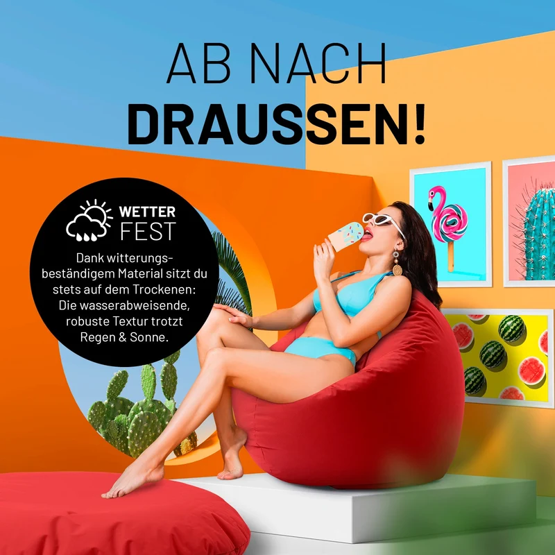 Runder Sitzsack 2 in 1