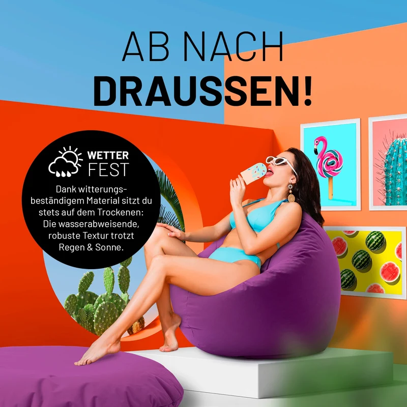 Runder Sitzsack 2 in 1