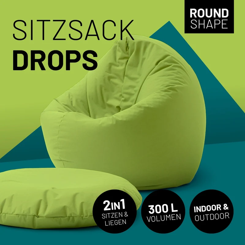Runder Sitzsack 2 in 1