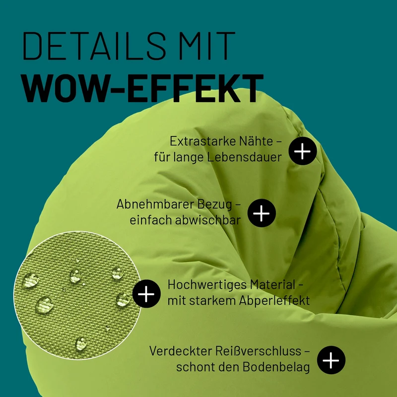 Runder Sitzsack 2 in 1