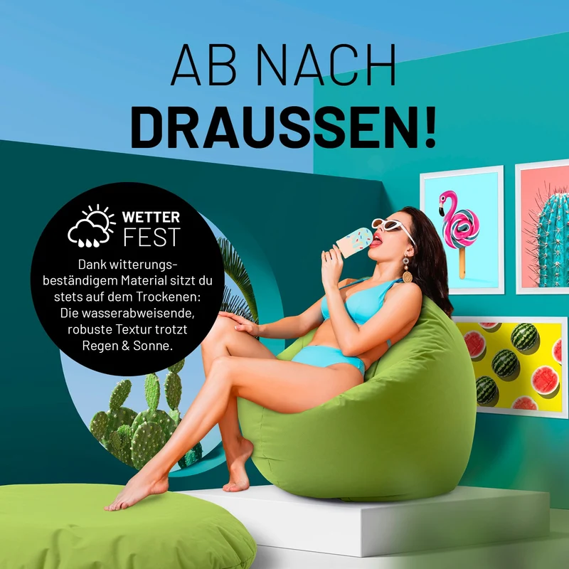 Runder Sitzsack 2 in 1
