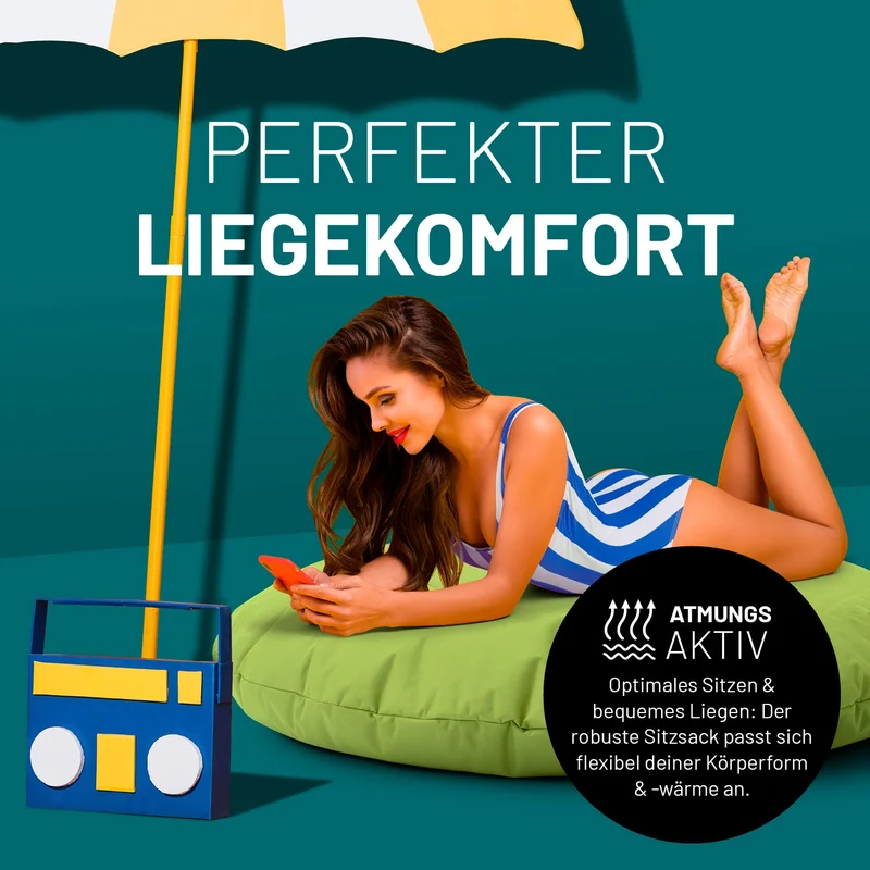 Runder Sitzsack 2 in 1