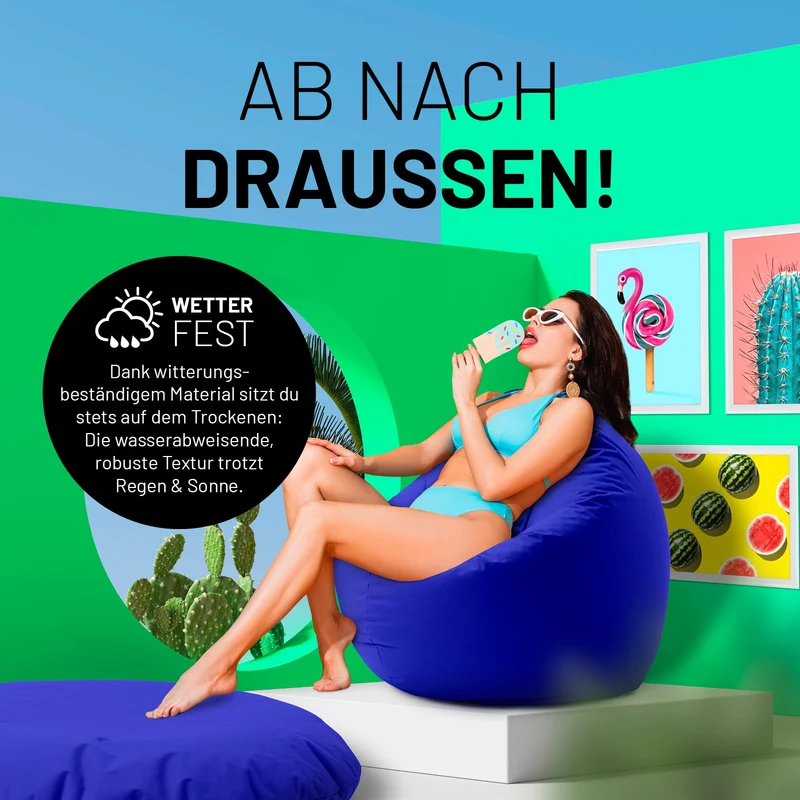 Runder Sitzsack 2 in 1
