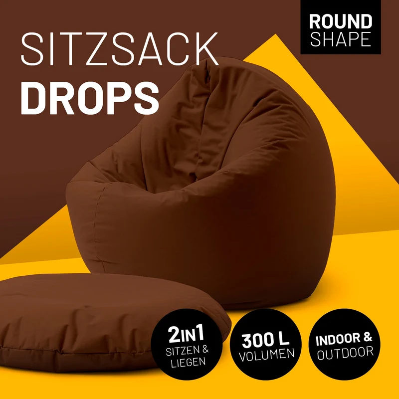 Runder Sitzsack 2 in 1