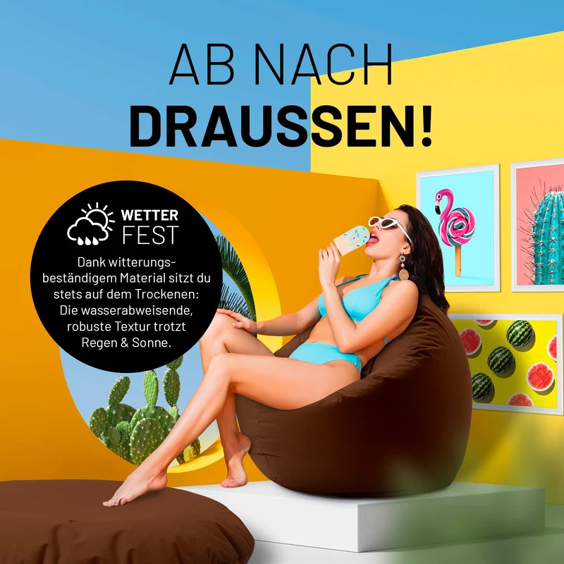 Runder Sitzsack 2 in 1