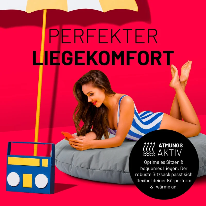 Runder Sitzsack 2 in 1