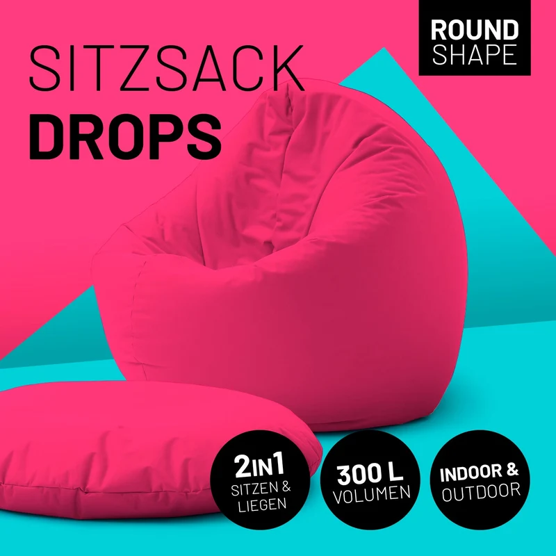 Runder Sitzsack 2 in 1