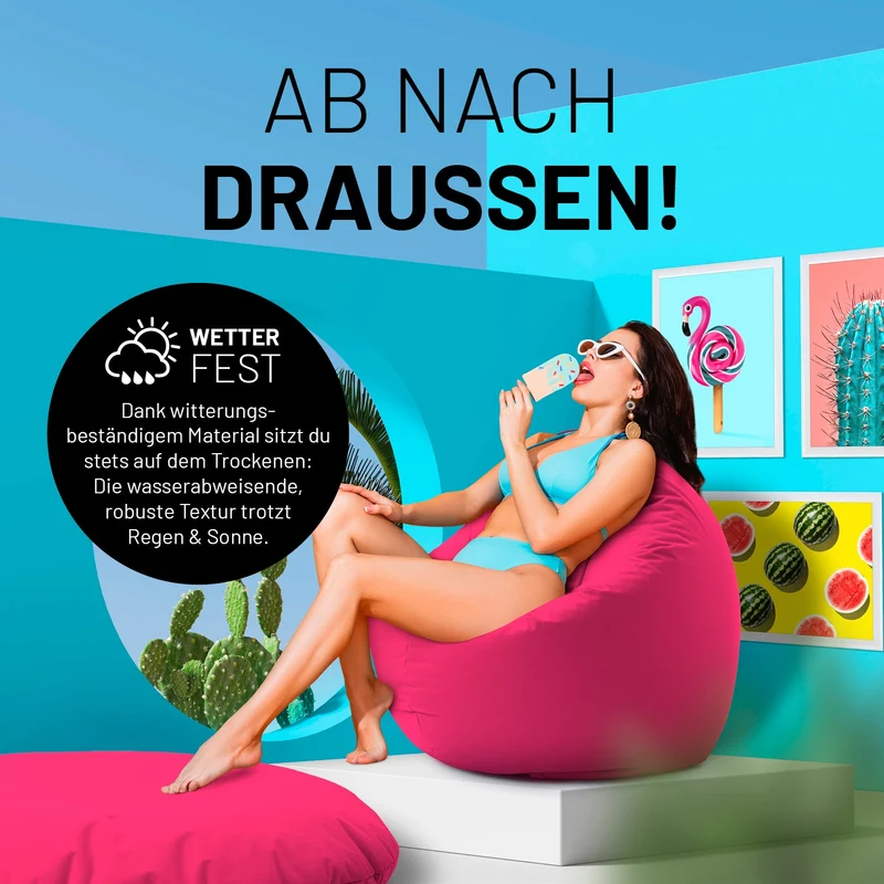 Runder Sitzsack 2 in 1
