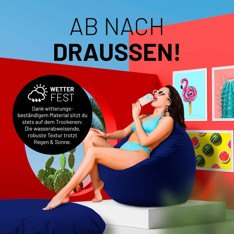 Runder Sitzsack 2 in 1