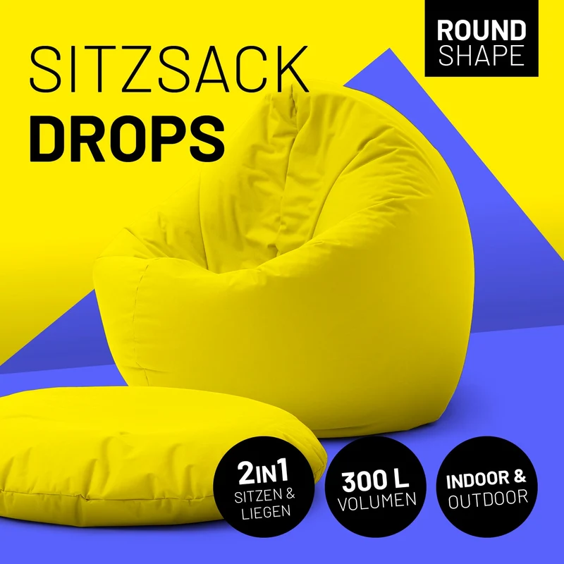 Runder Sitzsack 2 in 1