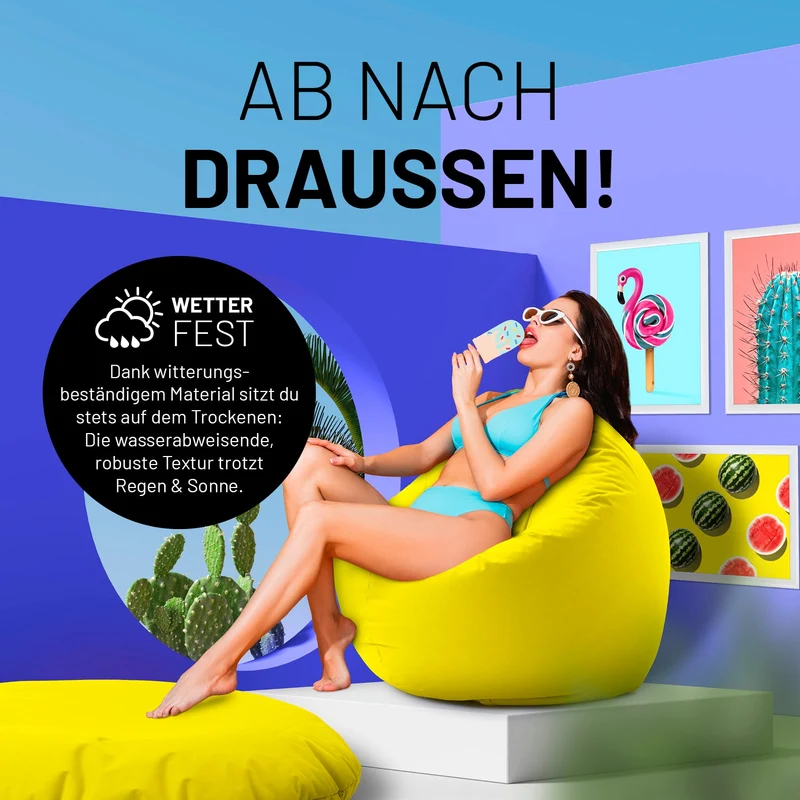 Runder Sitzsack 2 in 1